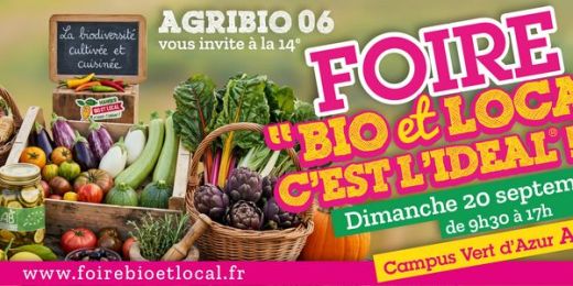 14ème Foire bio et locale d'Antibes, 20 septembre 2026